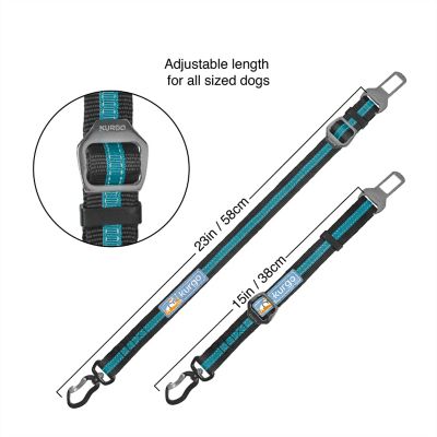 Image showing  Direct to Dog Seatbelt Swivel Tether Coastal Blue