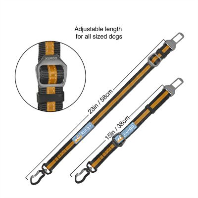 Image showing  Direct to Dog Seatbelt Swivel Tether, Orange