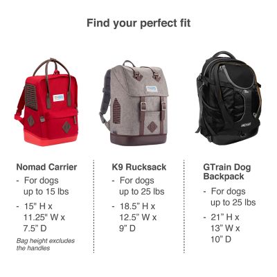 Image showing 5 th Kurgo G-Train Small Polyester Dog Carrier Backpack for Hiking, Camping or Travel, Red