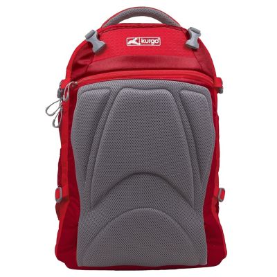 Image showing 7 th Kurgo G-Train Small Polyester Dog Carrier Backpack for Hiking, Camping or Travel, Red
