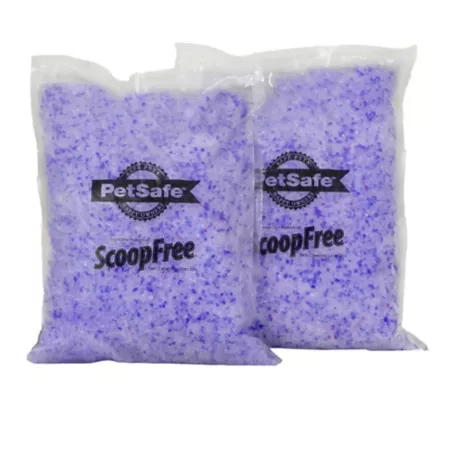 PetSafe ScoopFree Lavender Scented Non-Clumping Crystal Cat Litter 4.5 lb Bag 2 Pack Cat Litter