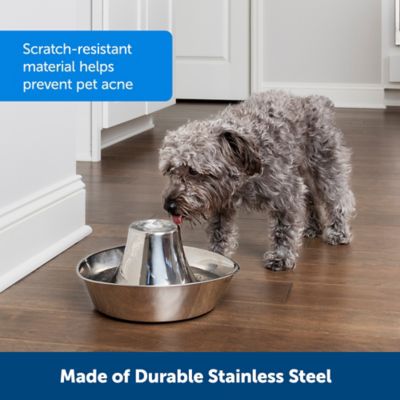 Image showing  7.5-Cup Seaside Dishwasher-Safe Stainless Steel Pet Water Fountain