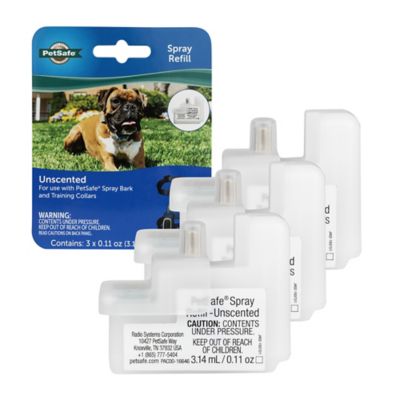 PetSafe Bark Control Dog Collar Spray Refill, Unscented Cartridges, 3-Pack