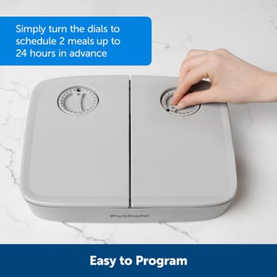 Image showing  1.5-Cup 2 Meal Automatic Plastic Pet Feeder