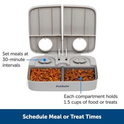 Image showing  1.5-Cup 2 Meal Automatic Plastic Pet Feeder