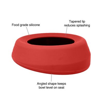Image showing  Splash-Free Dishwasher Safe Silicone Wander Water Pet Bowl, 24 oz.
