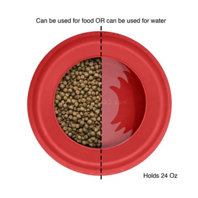 Image showing  Splash-Free Dishwasher Safe Silicone Wander Water Pet Bowl, 24 oz.