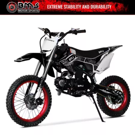 BMS Motorsports Pro X 125 Gas Off-Road Bike Black Dirt Bikes