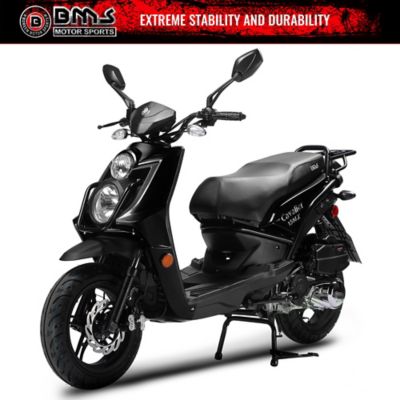 BMS Motorsports Cavalier 150 Luxury Scooter, Black