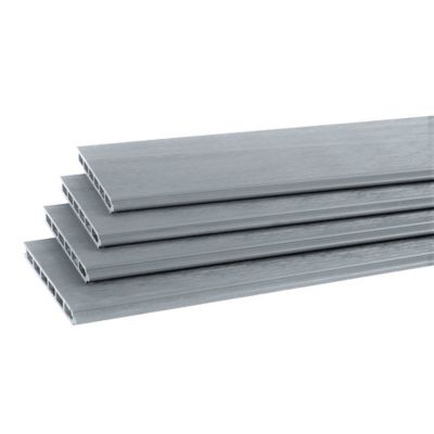 Fortress Building Products Evolver 70 in. x 8.5 in Grey Capped Composite Boards for Fence Panel (4-Pack)