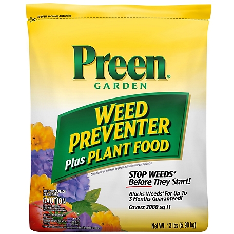 Preen 13 lb. 2,080 sq. ft. Garden Weed Preventer Plus Plant Food