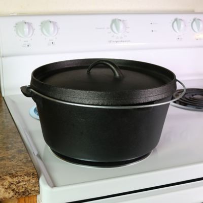 Image showing  8 qt. Cast-Iron Preseasoned Deep Dutch Oven