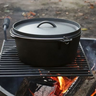 Image showing 5 th Sunnydaze Decor 8 qt. Cast-Iron Preseasoned Deep Dutch Oven