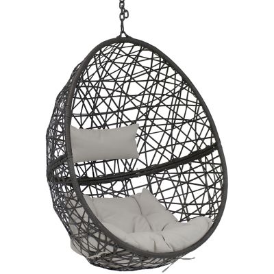 Sunnydaze Decor Caroline Hanging Egg Chair, 265 lb. Capacity