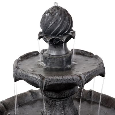 Image showing  35 in. Outdoor Solar Fountain with Battery Backup