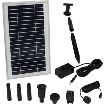 Image showing  Solar Water Fountain Pump Kit, 55 in. Lift