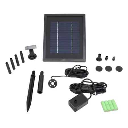 Sunnydaze Decor Solar Pump and LED Panel for Water Fountain with Battery AMP-P022C Pump Parts & Accessories