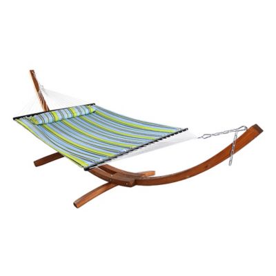 2 person hammock shop with wooden stand