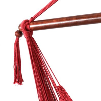 Image showing  Caribbean Extra Large Hammock Chair with Adjustable Stand, Red