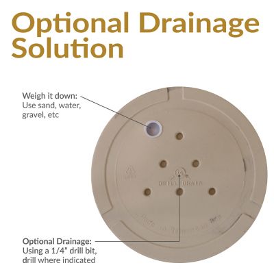 Image showing  Arabella Polyresin Outdoor/Indoor Durable Double-Walled Fade-Resistant Flower Pot Planter - 19.5 in. D - Beige