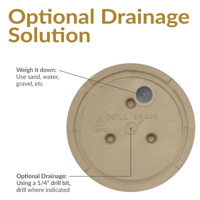 Image showing  Indoor/Outdoor Weather-Resistant Double-Walled Darcy Flower Pot Planter, 16 in., Beige, 2pk