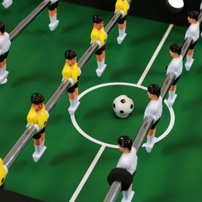 Image showing  36 mm Indoor Durable Plastic Standard Size Replacement Foosball Table Game Balls, Black/White, 4-Pack
