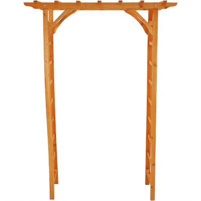Image showing 6 th Sunnydaze Decor Durable Wooden Arbor For Gardening, Walkways, and Wedding Decor with Weatherproof Finish, 78 in.
