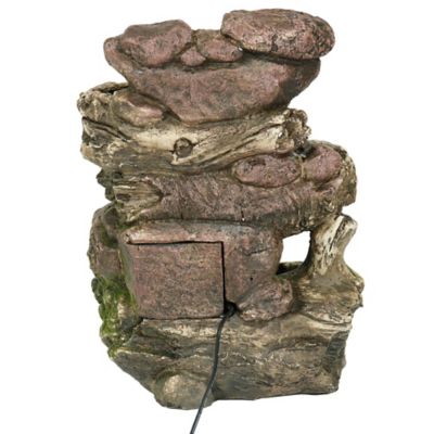Image showing 11 th Sunnydaze Decor Step Rock Falls Tabletop Water Fountain with LED Lights, 9.5 in. x 7.5 in. x 14 in.
