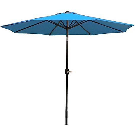 Sunnydaze Decor 9 ft. Aluminum Patio Umbrella with Tilt and Crank