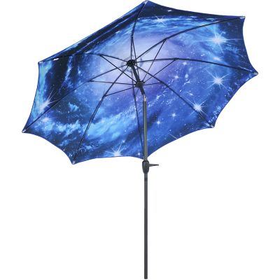 Sunnydaze Decor 8 ft. Aluminum Patio Umbrella with Tilt/Crank Function, 8 ft. H, 1.5 in. Pole, 9 lb., For 30-36 in. Table