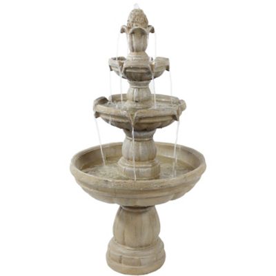 Sunnydaze Decor 48 in. Traditional Style Outdoor Water Fountain Garden Feature, FC-73688