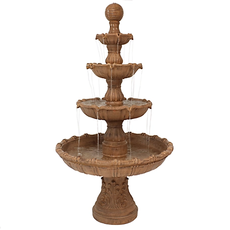 Sunnydaze Decor 80 in. Tiered Ball Outdoor Water Fountain, FC-73803