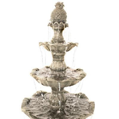 Image showing 9 th Sunnydaze Decor 80 in. Outdoor Electric Grand Courtyard Water Fountain, Earth
