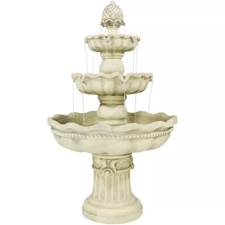 Sunnydaze Decor 51 in Pineapple Outdoor Water Fountain FC-73903 Fountains