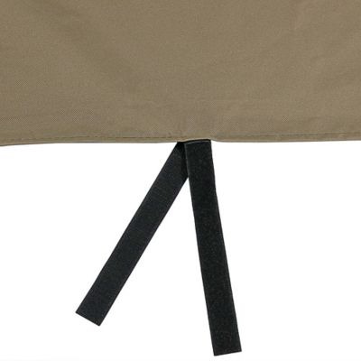 Image showing  Outdoor Weather-Resistant Durable Polyester with PVC Backing Firewood Log Hoop Cover - 40 in. - Khaki