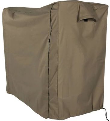 Image showing  Outdoor Weather-Resistant Heavy-Duty Durable Polyester, PVC Backing Firewood Log Rack Cover, 4 ft. 2 in., Khaki