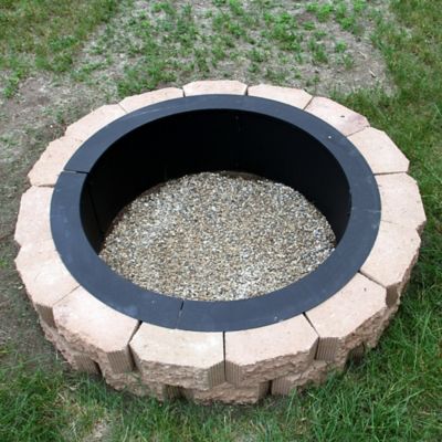 Details about   36 Inch Campfire Round Steel Fire Pit Ring Liner Wood In-Ground or Above Ground 