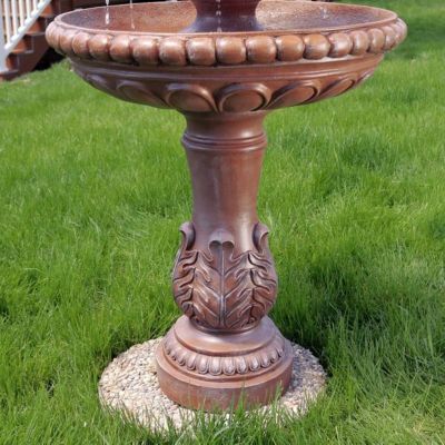 Image showing  43 in. 3-Tier Outdoor Dove Pair Water Fountain