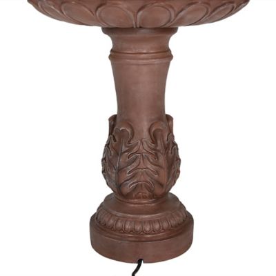 Image showing 10 th Sunnydaze Decor 43 in. 3-Tier Outdoor Dove Pair Water Fountain