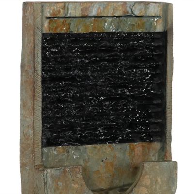 Image showing 5 th Sunnydaze Decor Half Moon Slate Tabletop Fountain - 16 in., GSI-859