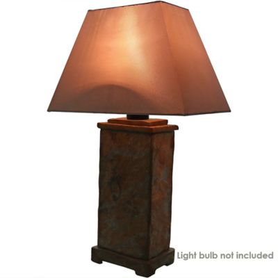 Image showing  24 in. H Natural Slate Outdoor Table Lamp
