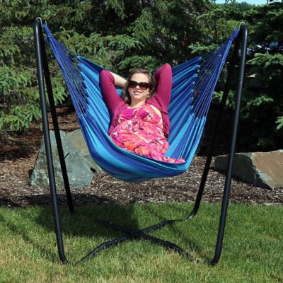 Point Hanging Hammock Chair Swing, Patio Hanging Swing Chair With Stand