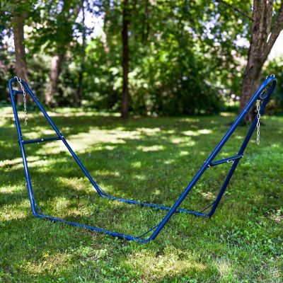 Image showing  124 in. Universal Multi-Use Steel Hammock Stand, Blue