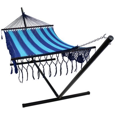 Sunnydaze Decor American DeLuxe Mayan Hammock and Stand Combo