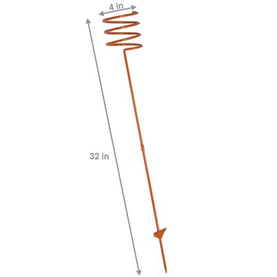 Image showing 8 th Sunnydaze Decor Outdoor Drink/Beverage Holder Stakes for Lawn, 6pk, Orange, Red, Green, Yellow, Blue and Purple