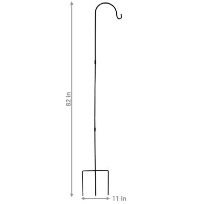 Image showing  82 in. Steel Outdoor Shepherd Hook Set, 2-Pack