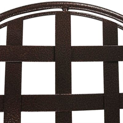 Image showing 6 th Sunnydaze Decor Steel Decorative Checker Top 3-Tiered Flower Plant Stand Display - Bronze - 2 pk.