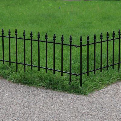 Image showing  20-Piece Roman Border Patio Walkway Fence Panels