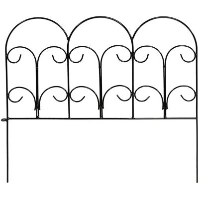 Sunnydaze Decor 18 in. x 16 in. Victorian Border Fence Set