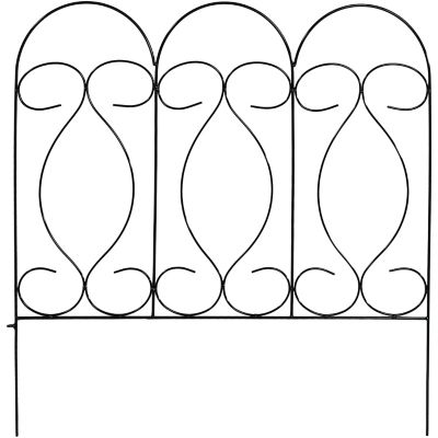 Sunnydaze Decor 24 in. Traditional Border Fence Set